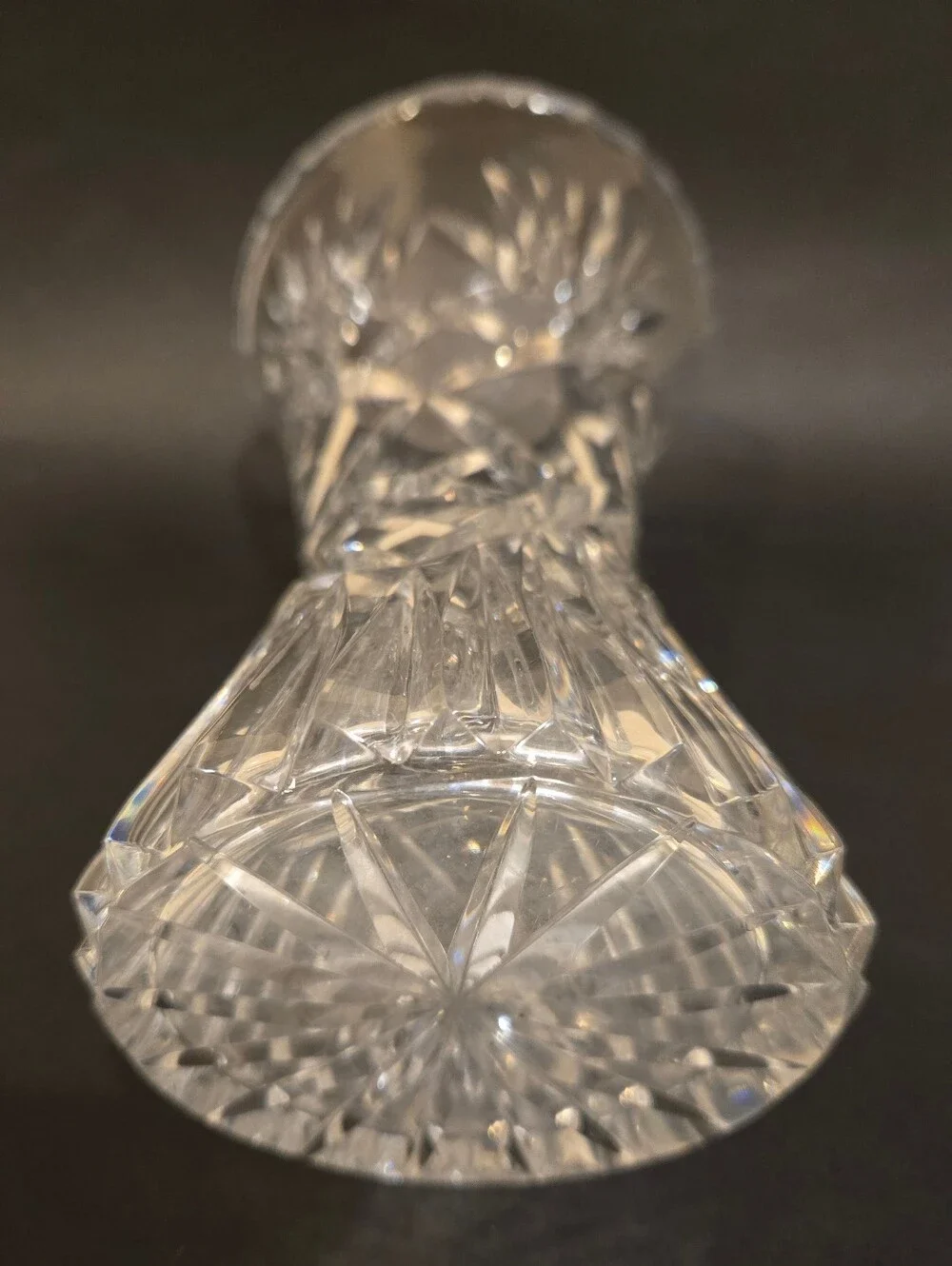 Vintage 1960s Polish Crystal Vase